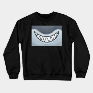 Great White Shark Smile Mask! Crewneck Sweatshirt